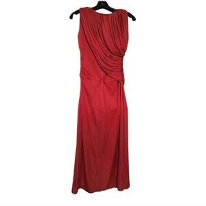 Giambattista‎ Valli Italian Vintage drape Front Maxi Formal Dress Size Small